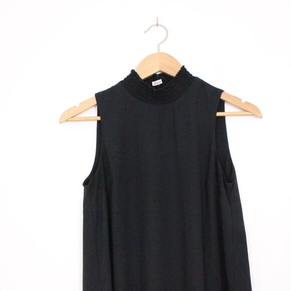 *Pink Rose Black Turtleneck Sleeveless Shift Dress - Picture 3 of 7